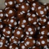 20mm Brown Polka Dot Bubblegum Beads - Image 2 of 0