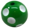 20mm Emerald Green Polka Dot Bubblegum Beads - Image 1 of 0