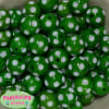 20mm Emerald Green Polka Dot Bubblegum Beads - Image 2 of 0