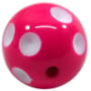 20mm Hot Pink Polka Dot Bubblegum Beads - Image 1 of 0