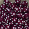 20mm Maroon Polka Dot Bubblegum Beads - Image 2 of 0