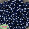 20mm Navy Blue Polka Dot Bubblegum Beads - Image 2 of 0