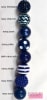 20mm Navy Blue Polka Dot Bubblegum Beads - Image 3 of 0