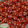 20mm Orange Polka Dot Bubblegum Beads - Image 1 of 0