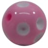 20mm Pink Polka Dot Bubblegum Beads - Image 1 of 0