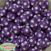 20mm Purple Polka Dot Bubblegum Beads - Image 1 of 0