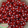 20mm Red Polka Dot Bubblegum Beads - Image 1 of 0