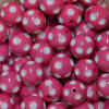 20mm Rose Polka Dot Bubblegum Beads Bulk - Image 2 of 0