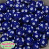 20mm Royal Blue Polka Dot Bubblegum Beads Bulk - Image 1 of 0
