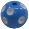 20mm Sky Blue Polka Dot Bubblegum Beads - Image 1 of 0