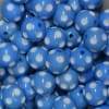 20mm Sky Blue Polka Dot Bubblegum Beads - Image 2 of 0