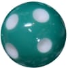 20mm Teal Green Polka Dot Bubblegum Beads - Image 1 of 0