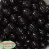 20mm Black Pumpkin Style Acrylic Bubblegum Bead - Image 1 of 0