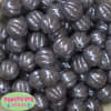 20mm Gray Pumpkin Style Acrylic Bubblegum Bead - Image 2 of 0