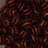 20mm Black and Orange Stripe Rhinestone Bubblegum Bead Bulk - Image 2 of 0