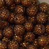 20mm Brown Rhinestone Bubblegum Beads Bulk - Image 2 of 0
