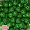 20mm Christmas Green Rhinestone Beads Bulk - Image 1 of 0