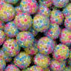 20mm Cupcake Confetti Rhinestone Bubblegum Beads Bulk - Image 2 of 0