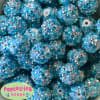 20mm Frost Blue Confetti Rhinestone Beads - Image 1 of 0