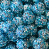 20mm Frost Blue Confetti Rhinestone Beads - Image 2 of 0