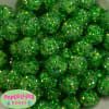 20mm green Confetti Rhinestone Beads Bulk - Image 1 of 0