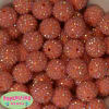 20mm Coral Rhinestone Bubblegum Beads - Image 1 of 0