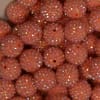 20mm Coral Rhinestone Bubblegum Beads - Image 2 of 0
