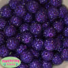 20mm Deep Purple Rhinestone Bubblegum Beads - Image 2 of 0