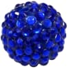 20mm Deep Royal Blue Rhinestone Bubblegum Beads - Image 1 of 0
