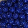 20mm Deep Royal Blue Rhinestone Bubblegum Beads Bulk - Image 2 of 0
