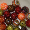 20mm Autumn Rhinestone Bubblegum Bead Mix - Image 2 of 0