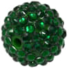 20mm Forest Green Rhinestone Bubblegum Beads - Image 1 of 0