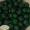 20mm Forest Green Rhinestone Bubblegum Beads - Image 2 of 0