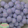 20mm Ice Lavender Rhinestone Bubblegum Beads - Image 2 of 0