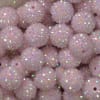 20mm Ice Pink Rhinestone Bubblegum Beads - Image 2 of 0