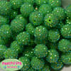 20mm Lime Green Rhinestone Bubblegum Beads - Image 1 of 0