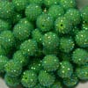 20mm Lime Green Rhinestone Bubblegum Beads - Image 2 of 0