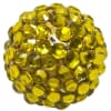 20mm Yellow Metallic Rhinestone Bubblegum Beads - Image 1 of 0
