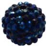 20mm Navy Blue Rhinestone Bubblegum Beads - Image 1 of 0