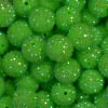 20mm Neon Lime Rhinestone Bubblegum Beads - Image 2 of 0