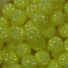 	 20mm Neon Yellow Rhinestone Bubblegum Beads - Image 2 of 0