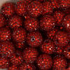 20mm Red Rhinestone Bubblegum Beads Bulk - Image 2 of 0