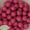 20mm Rose Rhinestone Bubblegum Beads - Image 1 of 0