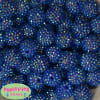 20mm Royal Blue Rhinestone Bubblegum Beads - Image 1 of 0