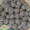 20mm Silver Rhinestone Bubblegum Beads Bulk - Image 1 of 0