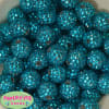 20mm Turquoise Rhinestone Bubblegum Beads - Image 2 of 0