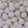 20mm White Rhinestone Bubblegum Beads Bulk - Image 2 of 0