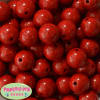 20mm Red Solid Crackle Bubblegum Bead - Image 2 of 0