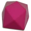 20mm Solid Hot Pink Cube Bubblegum Bead - Image 1 of 0