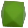 20mm Solid Lime Green Cube Bubblegum Bead - Image 1 of 0